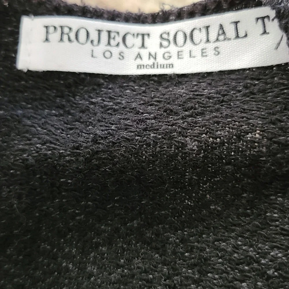 New Project Social T Gray Long Sleeve Top - Picture 2 of 6